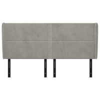 vidaXL Headboard with Ears Light Gray 64.2