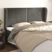 vidaXL Headboard with Ears Dark Gray 64.2