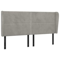 vidaXL Headboard with Ears Light Gray 72