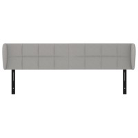 vidaXL Headboard with Ears Light Gray 64.2