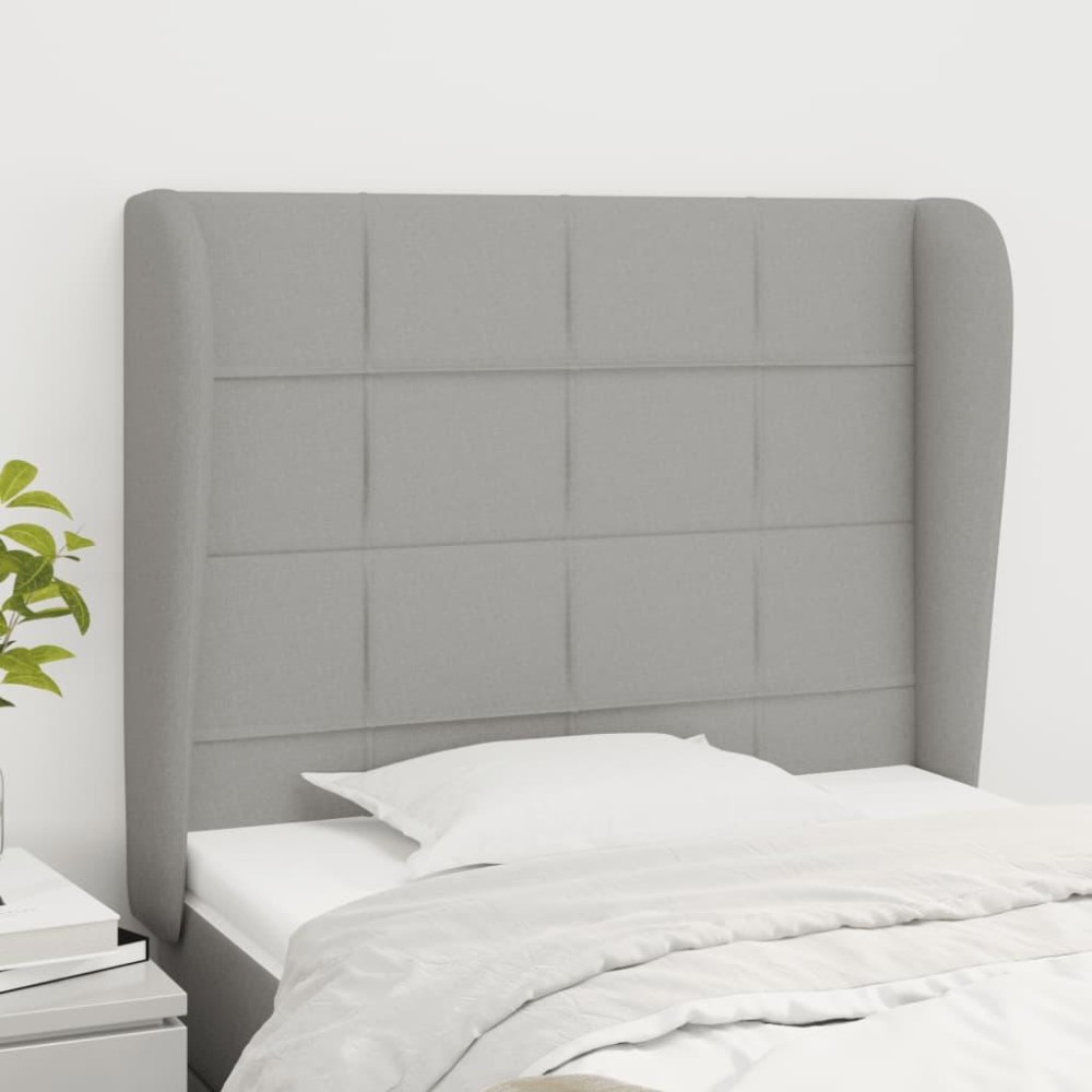 vidaXL Headboard with Ears Light Gray 40.6