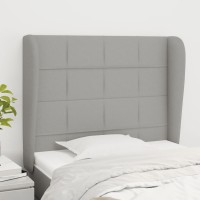 vidaXL Headboard with Ears Light Gray 40.6