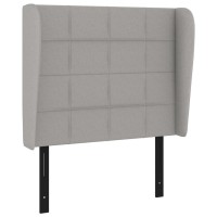 vidaXL Headboard with Ears Light Gray 40.6