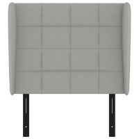 vidaXL Headboard with Ears Light Gray 40.6