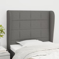 vidaXL Headboard with Ears Dark Gray 40.6