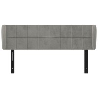 vidaXL Headboard with Ears Light Gray 57.9