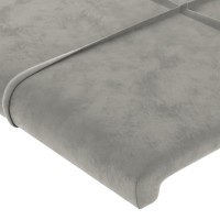 vidaXL Headboard with Ears Light Gray 57.9