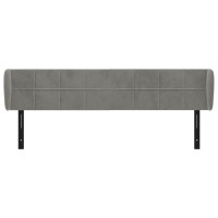 vidaXL Headboard with Ears Light Gray 64.2