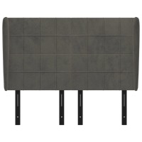 vidaXL Headboard with Ears Dark Gray 57.9