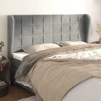 vidaXL Headboard with Ears Light Gray 72