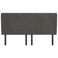 vidaXL Headboard with Ears Dark Gray 79.9