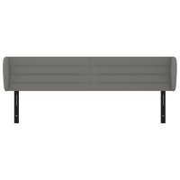 vidaXL Headboard with Ears Dark Gray 64.2