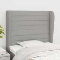 vidaXL Headboard with Ears Light Gray 40.6