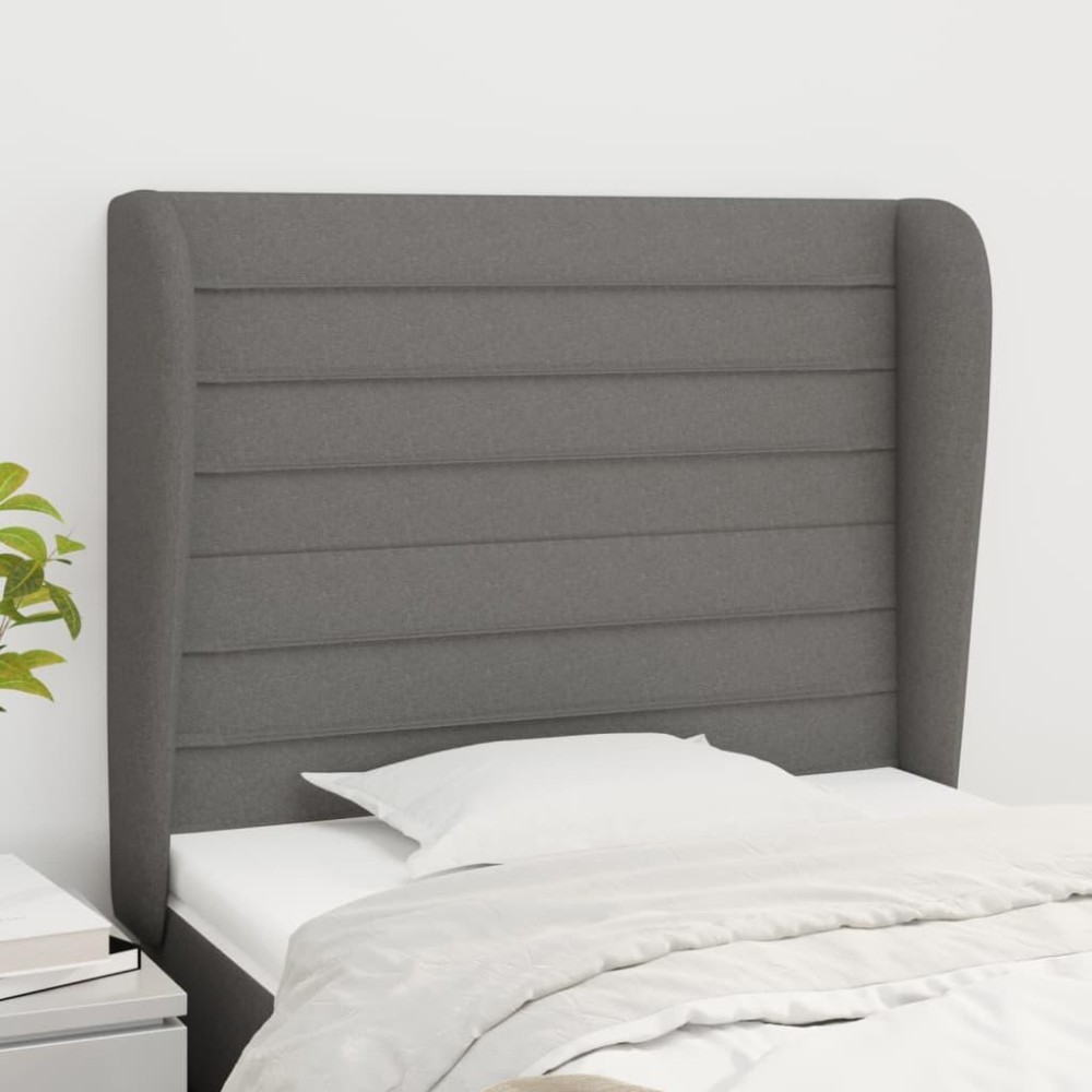 vidaXL Headboard with Ears Dark Gray 40.6