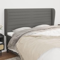 vidaXL Headboard with Ears Dark Gray 64.2