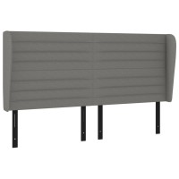 vidaXL Headboard with Ears Dark Gray 64.2