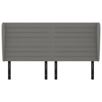 vidaXL Headboard with Ears Dark Gray 64.2