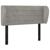 vidaXL Headboard with Ears Light Gray 40.6