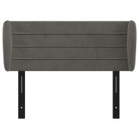 vidaXL Headboard with Ears Dark Gray 40.6