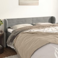 vidaXL Headboard with Ears Light Gray 64.2