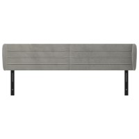 vidaXL Headboard with Ears Light Gray 64.2