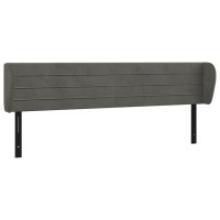 vidaXL Headboard with Ears Dark Gray 64.2