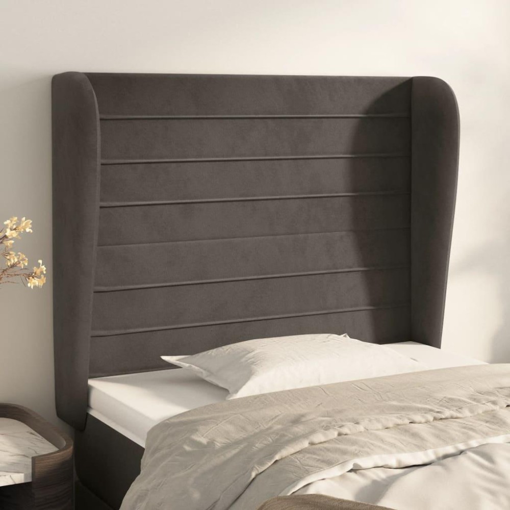 vidaXL Headboard with Ears Dark Gray 40.6