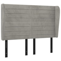 vidaXL Headboard with Ears Light Gray 57.9