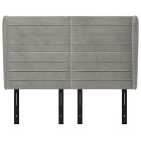 vidaXL Headboard with Ears Light Gray 57.9