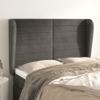 vidaXL Headboard with Ears Dark Gray 57.9