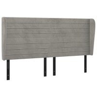 vidaXL Headboard with Ears Light Gray 64.2