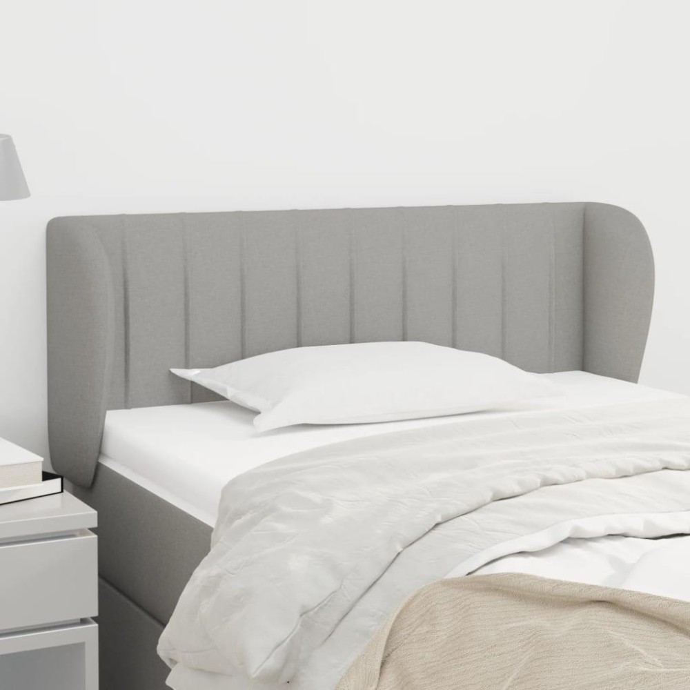 vidaXL Headboard with Ears Light Gray 40.6