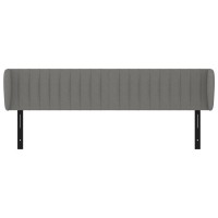 vidaXL Headboard with Ears Dark Gray 64.2