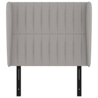 vidaXL Headboard with Ears Light Gray 40.6