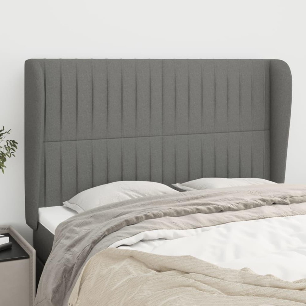 vidaXL Headboard with Ears Dark Gray 57.9