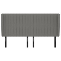 vidaXL Headboard with Ears Dark Gray 64.2