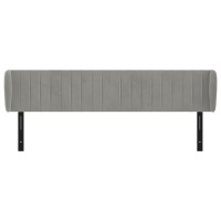 vidaXL Headboard with Ears Light Gray 64.2