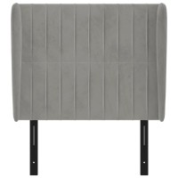 vidaXL Headboard with Ears Light Gray 40.6