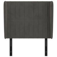 vidaXL Headboard with Ears Dark Gray 40.6