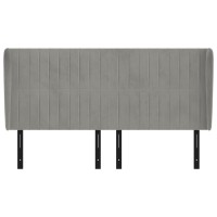 vidaXL Headboard with Ears Light Gray 64.2