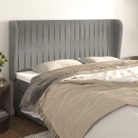 vidaXL Headboard with Ears Light Gray 72