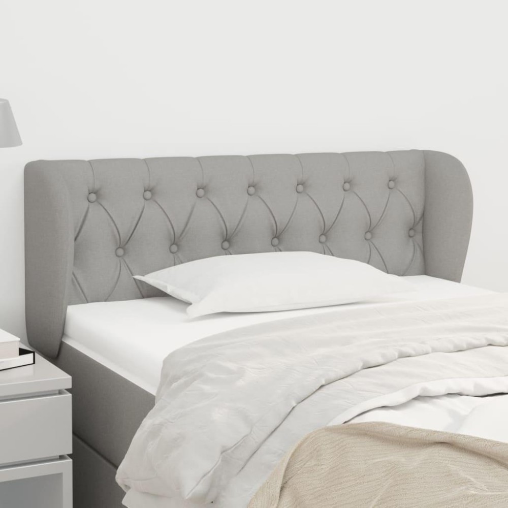 vidaXL Headboard with Ears Light Gray 40.6