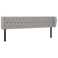 vidaXL Headboard with Ears Light Gray 72