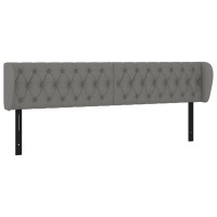 vidaXL Headboard with Ears Dark Gray 72