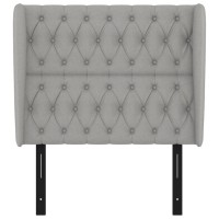 vidaXL Headboard with Ears Light Gray 40.6