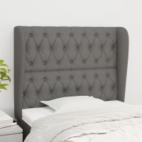 vidaXL Headboard with Ears Dark Gray 40.6