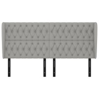 vidaXL Headboard with Ears Light Gray 72