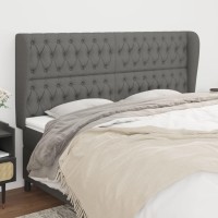 vidaXL Headboard with Ears Dark Gray 72