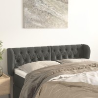 vidaXL Headboard with Ears Dark Gray 57.9