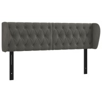 vidaXL Headboard with Ears Dark Gray 57.9